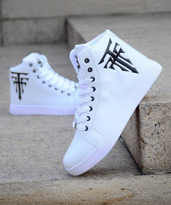 lejano High Tops For Men(White , 9)