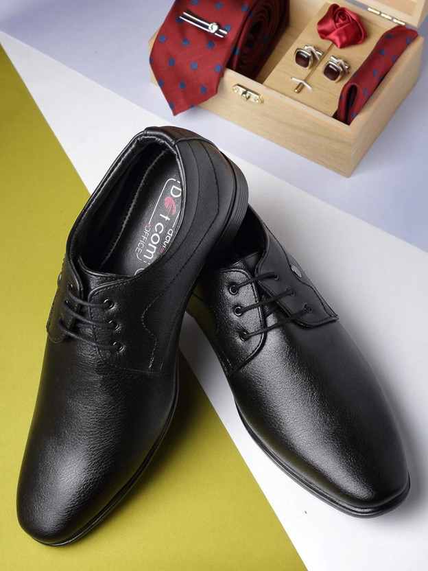action DOTCOM OFFICE-84 Trendy Comfortable Durable comfortable Formal Lace-Up Derby For Men(Black , 10)