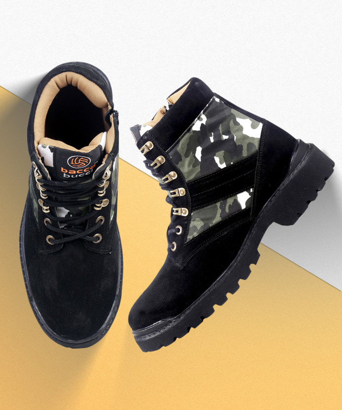 bacca bucci Men's Military Jungle Boots 