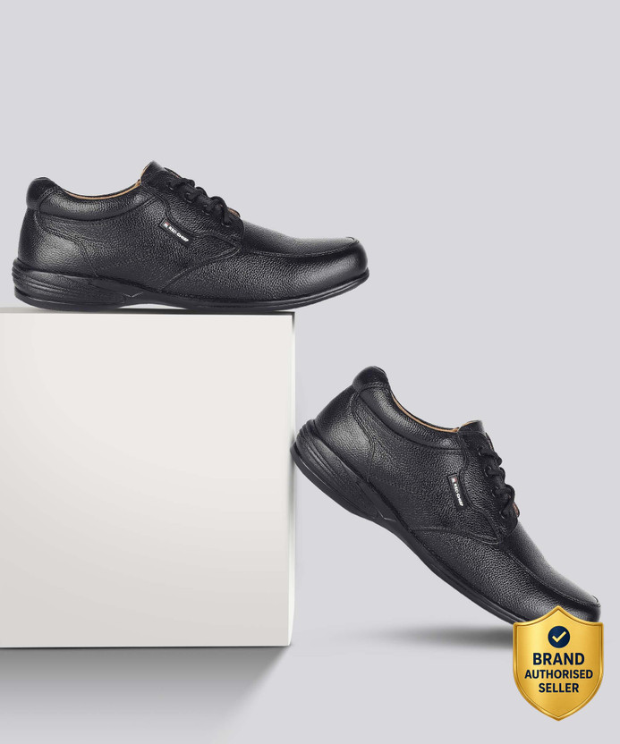 RED RED CHIEF Genuine Leather Running RC3506 001 Lace Up Shoes For Men(Black , 8 UK/India) - Flipkart Deal