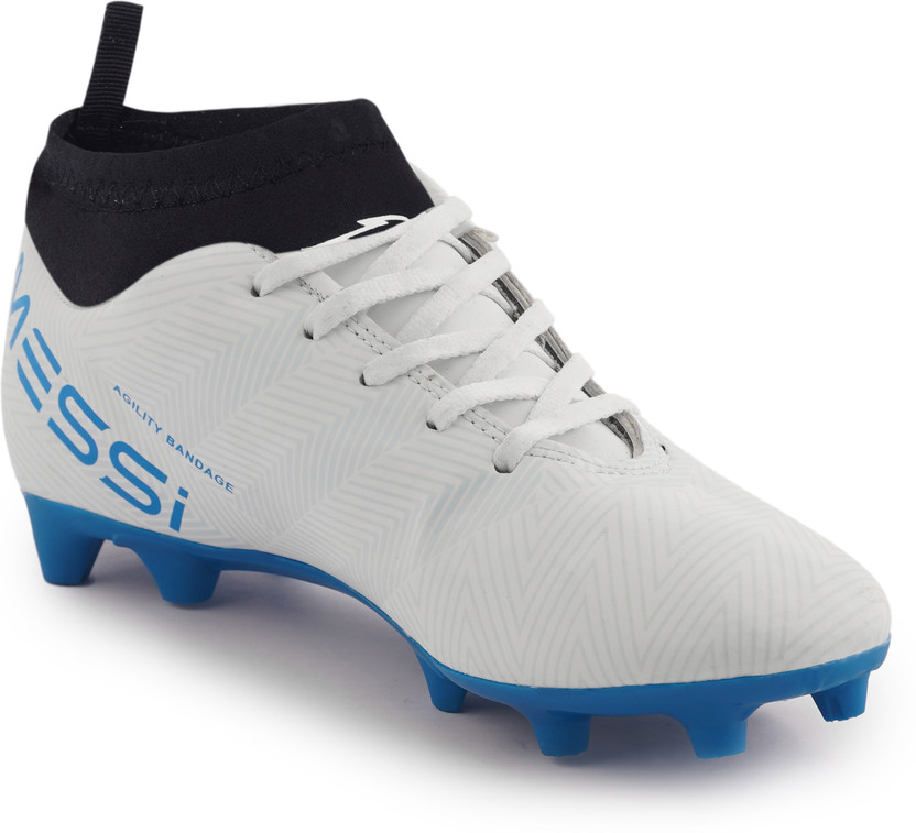 MESSI White Ankle Studs Football Shoes Football Shoes For Men(White , 6)