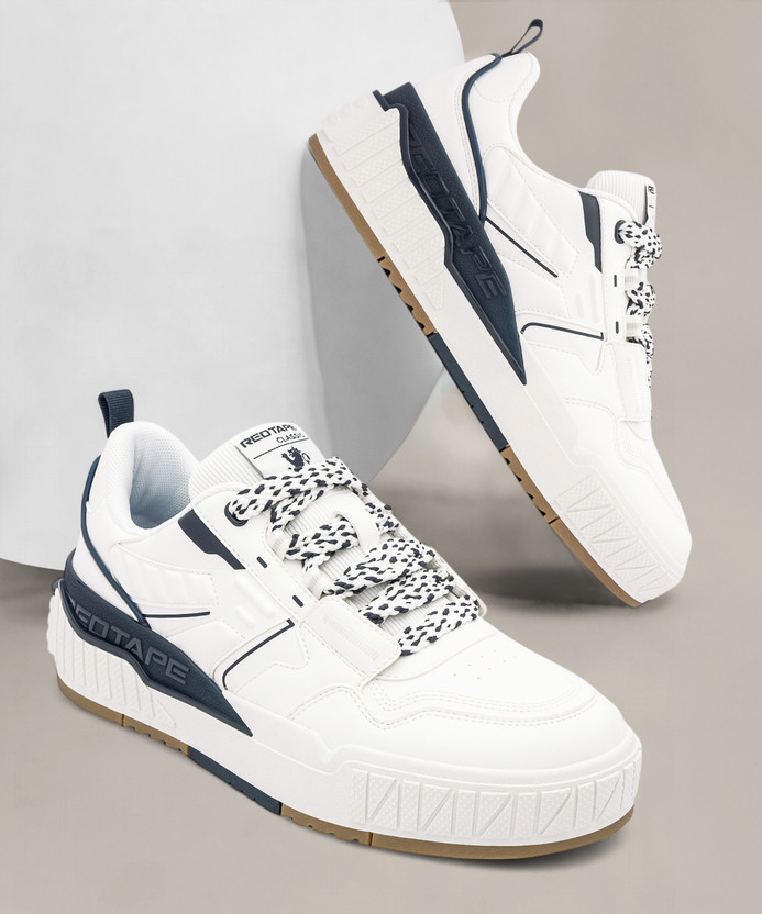 RED TAPE Sneakers For Men(White, Navy , 6)