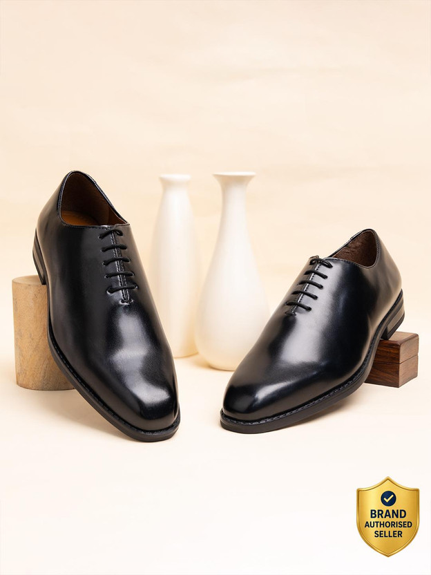LOUIS STITCH Mens Black Formal Derby Lace Up Shoes (SXWC) - 10 UK Derby For Men(Black , 10)