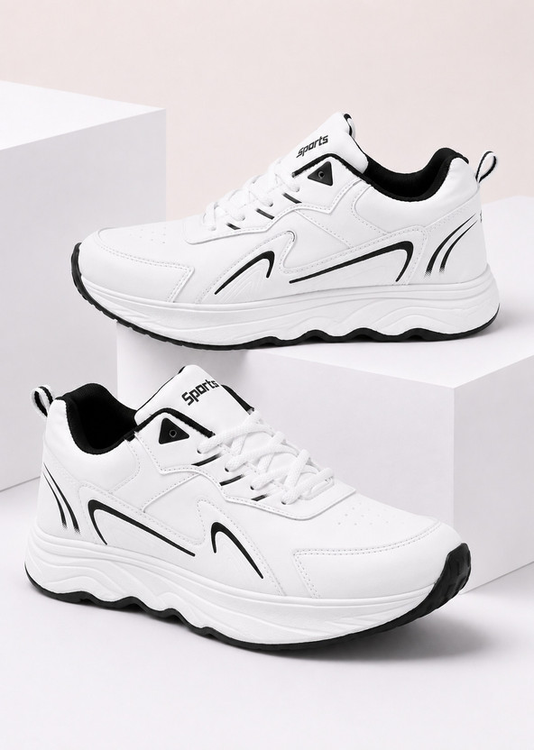 DUCKINS DUCKINS Walking/Outdoor/Gym & Traning Running Shoes For Men Casuals For Men(White , 8)