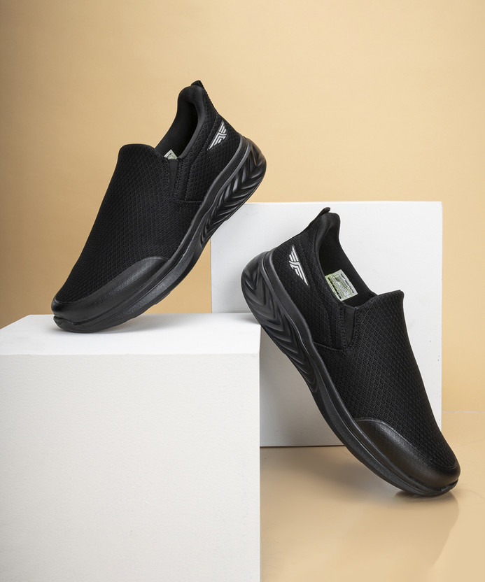 RED TAPE Slip-On Walking Shoes for Men | Comfortable & Durable Walking Shoes For Men(Black , 8)
