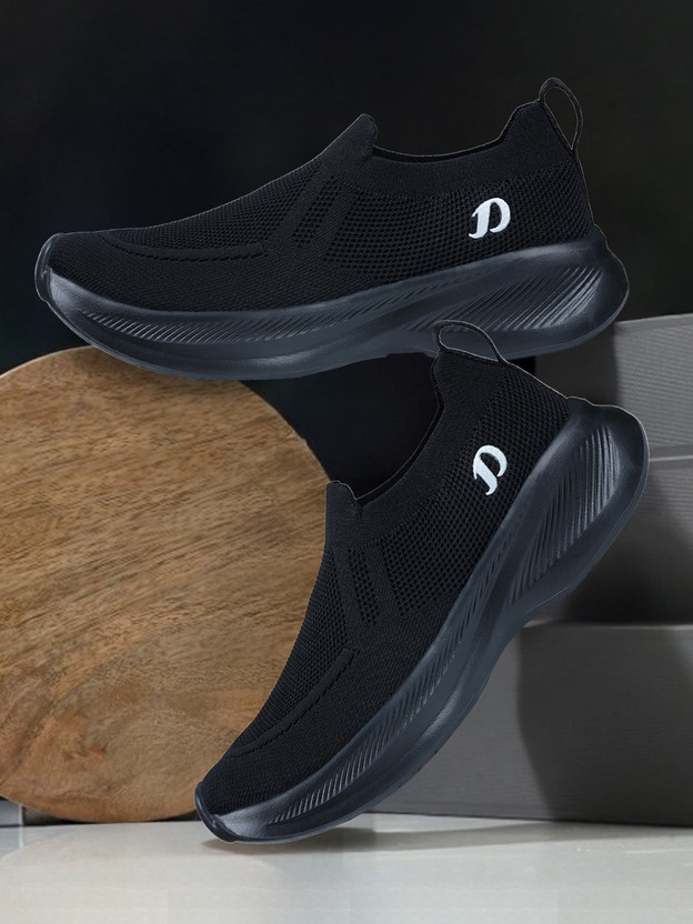 DOCTOR EXTRA SOFT Sports Shoes with Memory Foam Cushioned Insole Running Gym Training D-2008 Casuals For Men(Black , 11)