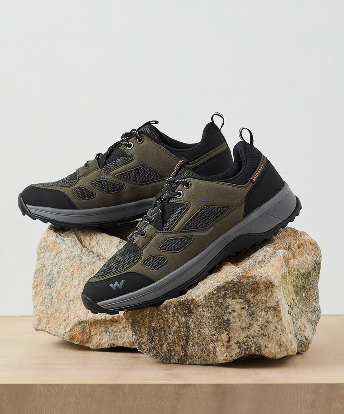 Wildcraft Terra Lite LA Low Ankle Hiking & Trekking Shoes For Men(Olive , 11)