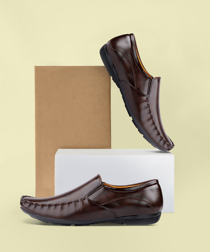 leather formal shoes for men without lace