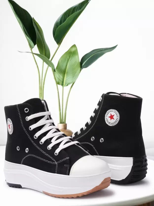 Canvas Sneakers Boot Shoes 