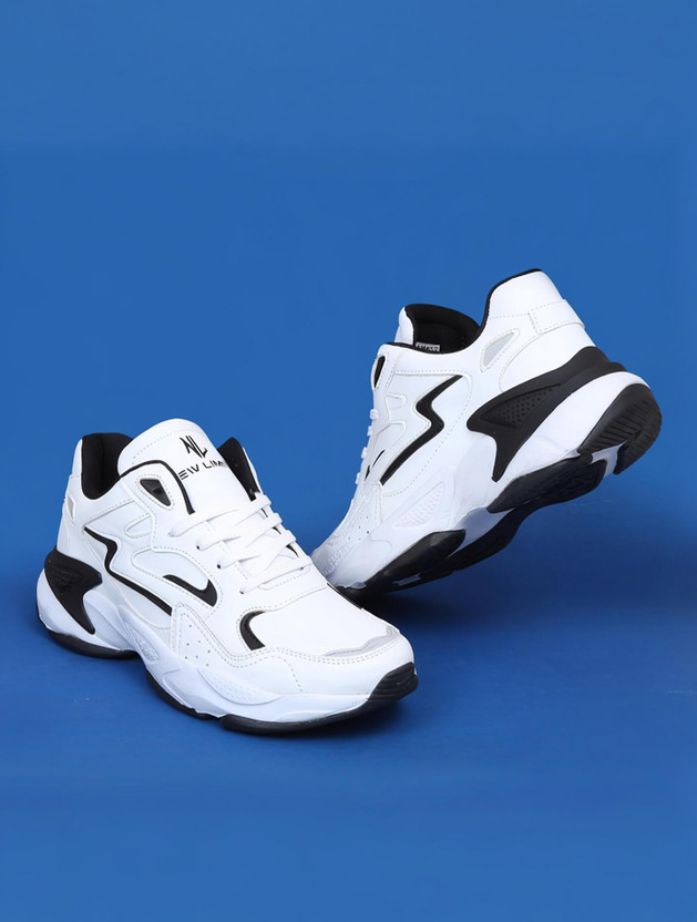 NEW LIMITS HAMMER Gym Training & Running Shoes For Men(White, Black , 8)
