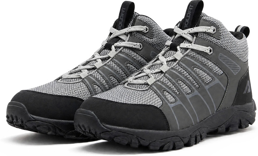 BOLDFIT BOLDFIT HIGHLANDER Trekking & Outdoor Exploration Shoes for Men|Lightweight Construction Outdoors For Men(Grey , 10) - Flipkart Deal