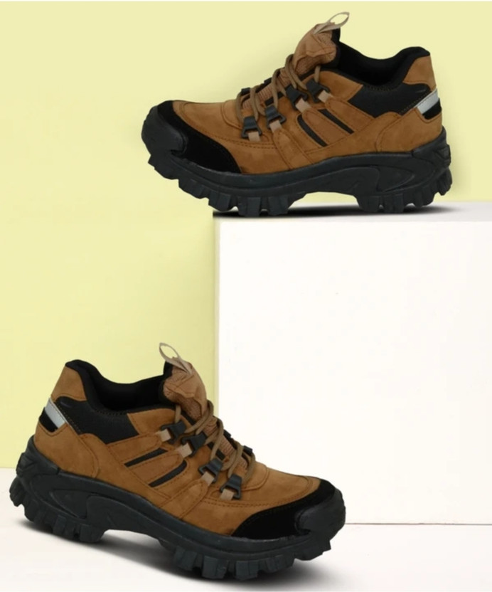 QUALIDA QUALIDA Men's Brown Outdoor Casual Shoes | Lace-Up Comfortable Shoes for Men Casuals For Men(Brown , 10) - Flipkart Deal