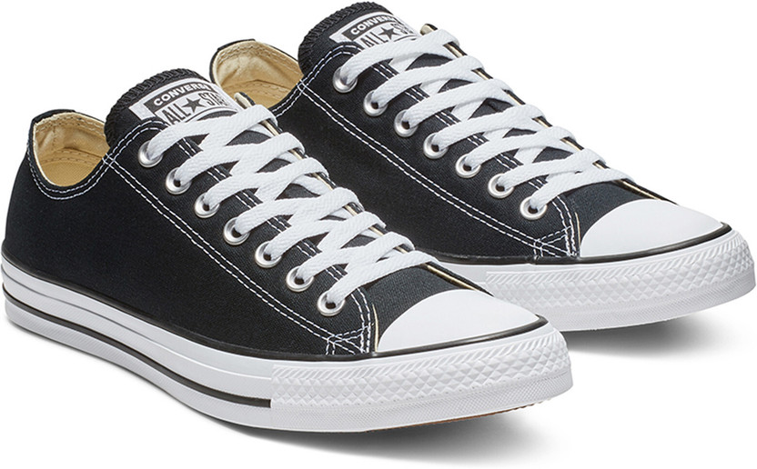 Converse Unisex Chuck Taylor All Star Low Top Sneakers For Men(Black , 5)