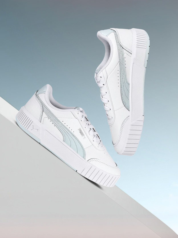 PUMA Carina Mia Sneakers For Women(White , 4)