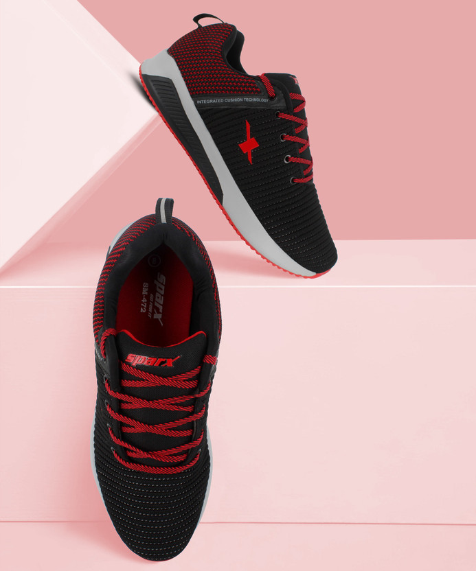Sparx Men SM-472 Black Red Running 
