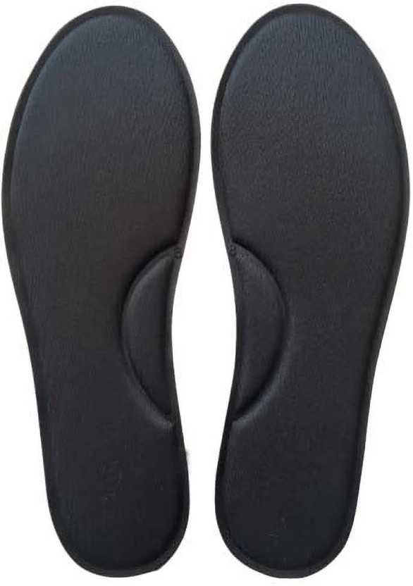 GEJUFF 2 Pair (S-9) Memory Foam Insole for Men Memory Foam Shoe Sole Sneakers For Men(Black , 9)