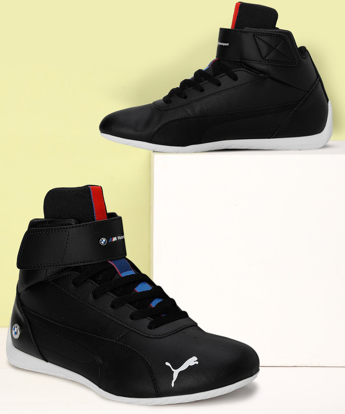 PUMA BMW MMS Neo Cat Mid Sneakers For Men(Black , 8)
