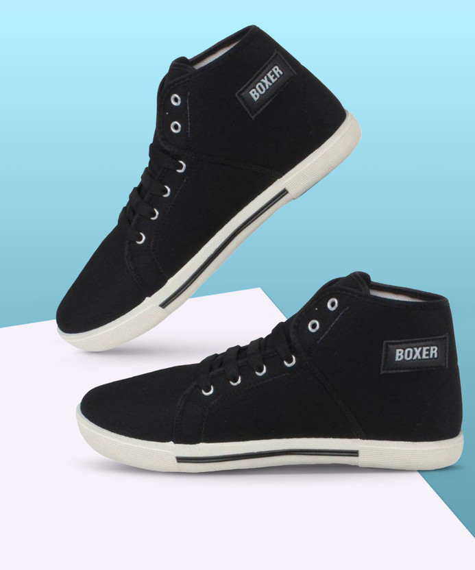 jootiyapa Black Boxer Sneakers For Men 