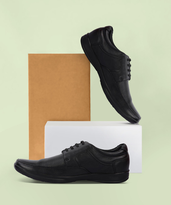 RED CHIEF Black Formal Shoes Lace Up 
