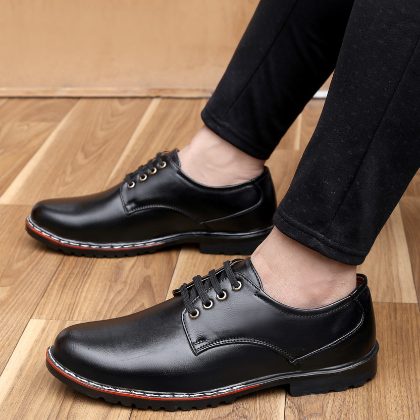 MOKSHOW Boys Lace Derby Shoes Price in 