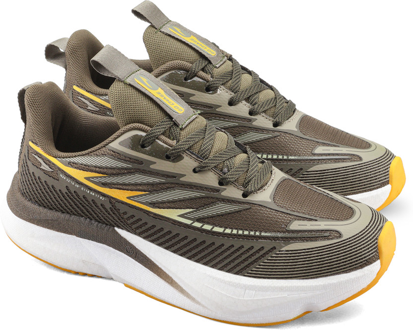 asian asian Hypercushion Carbon-14 Men's Running Shoes with Carbon Plate & ETPU Sole Running Shoes For Men(Olive , 10) - Flipkart Deal