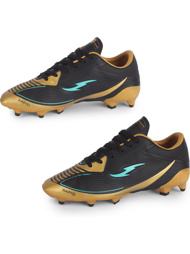 Velpro Velpro Multi Rapid Turf Hardground TPU Dual Color Sole Lightweight Stud Football Shoes For Men(Black , 5) - Flipkart Deal