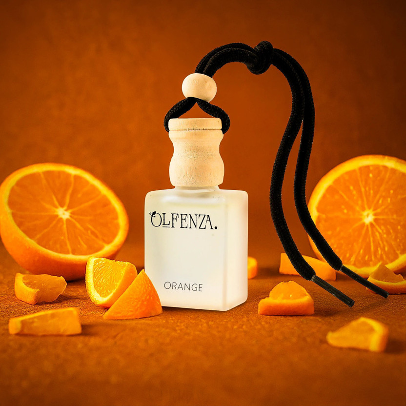 OLFENZA (ORENGE) Car Freshener Diffuser Car Freshener Hanging Perfumes Long Lasting Fragrance(10 ml)