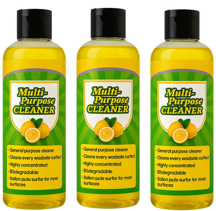 ZAWOK Lemon Multipurpose Cleaner – Natural All-Purpose Spray for Kitchen, Bathroom(300 ml)