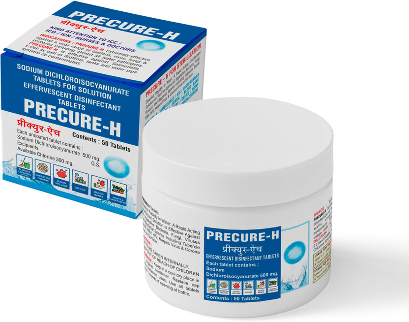 BACTAFREE Precure-H Multipurpose Sanitizing Disinfectant Tablets for Surface & Objects, 50(50 Tablets)