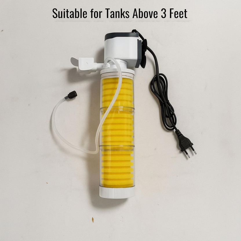 MyPetFishy B-3300B Power Aquarium Filter(Biological Filtration for Salt Water and Fresh Water)