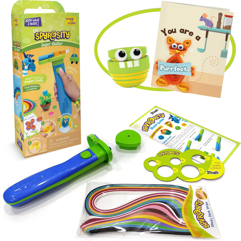 Quill On Spyrosity Explore- Quilling Based Creative Toy And Activity Set– With Patent Pending Motorized Tool - For Boys And Girls Above 5 Years (Spyrosity Super Quiller)