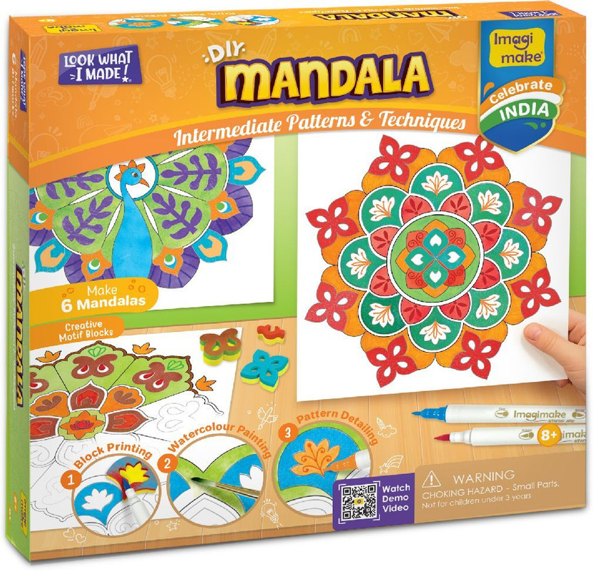 Imagimake DIY Mandala Art Kit for Girls 9-12 | Coloring & Painting Art Kit|Crafts kit