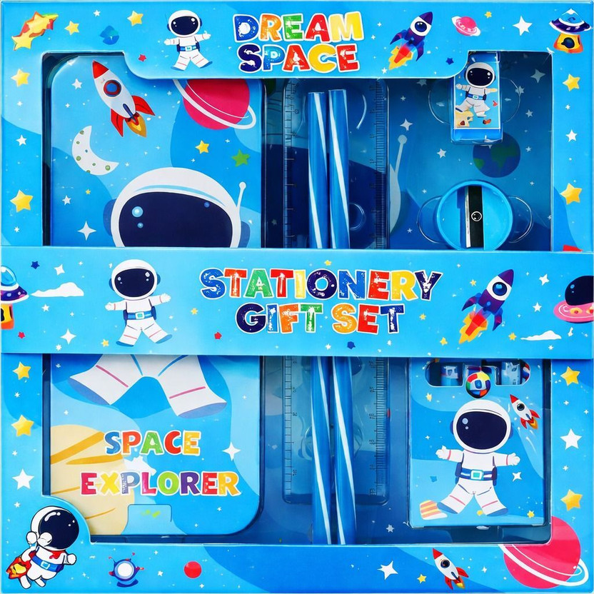 Yokids Yokids 7 In 1 Space Astronaut Stationery Gift Set For Boys- Ideal For Birthday Gifting - Flipkart Deal