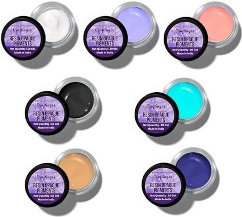 Craftinger 10 Gm Epoxy Resin Opaque Pigment Set of 7 Colour