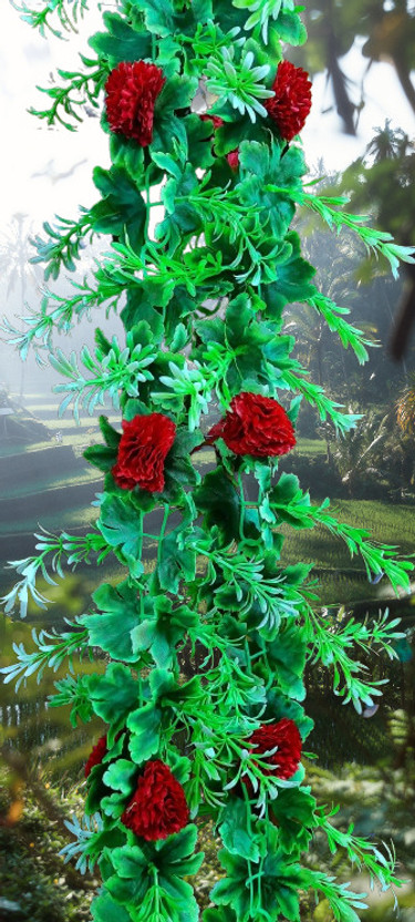 Dynamic Dynamic Retail Global Artificial Hanging Flowers Plant Wall Hanging Garland Chain Home Decor OU752 Multicolor Rose Artificial Flower(5 cm, Pack of 1, Vine & Creepers) - Flipkart Deal