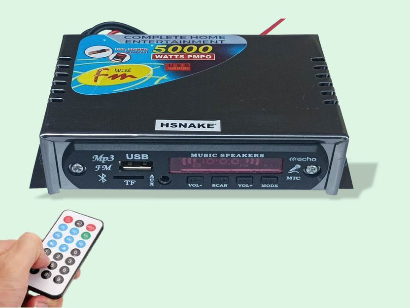 HSNAKE E - Rickshaw MP3 PLAYER WITH BLUETOOTH,AUX,USB,FM,SD, Car Stereo(Single Din)