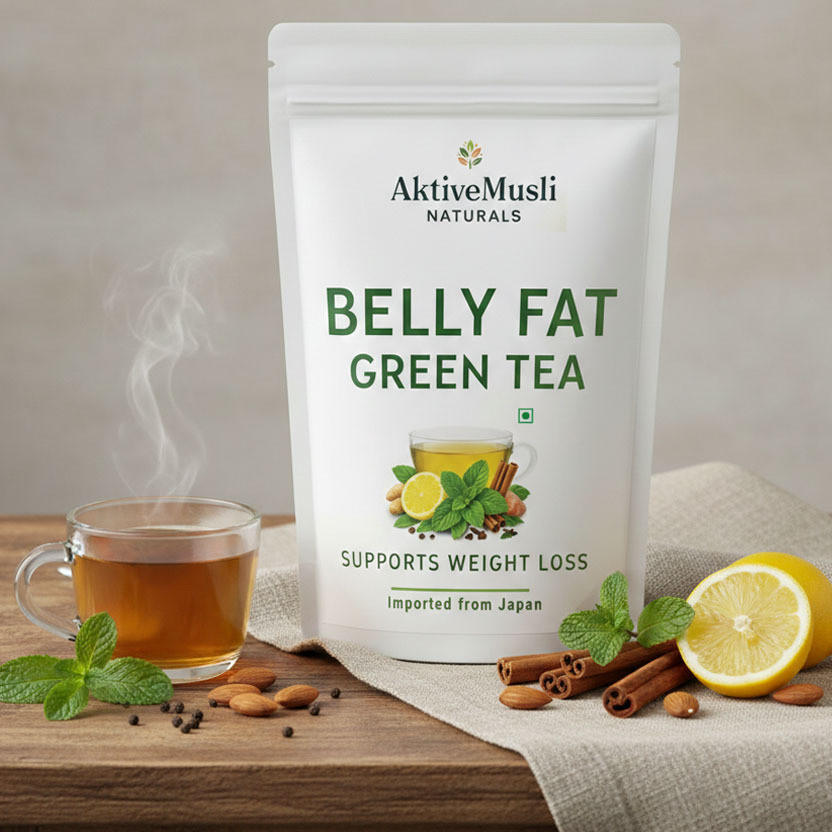 Aktivemusli Weight Loss Green Tea | Immunity Booster in Vitamin C Lemon Green Tea Pouch(60 g)