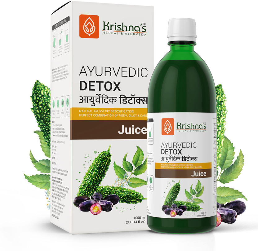 Krishna's Herbal & Ayurveda Ayurvedic Detox Juice | Natural Ayurvedic Detoxification(1000 ml)