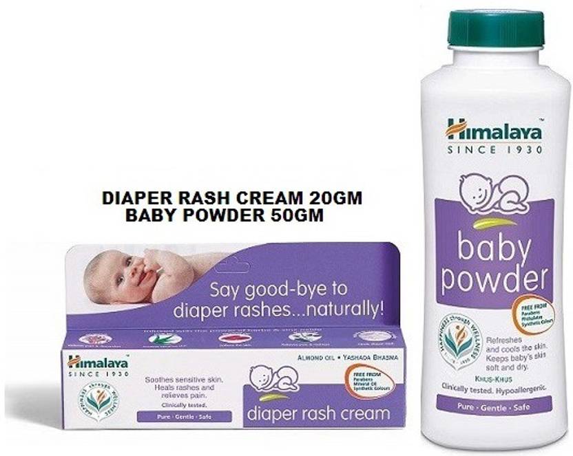 HIMALAYA Baby Diaper Rash Cream 20gm With Baby Powder 50gm Price in