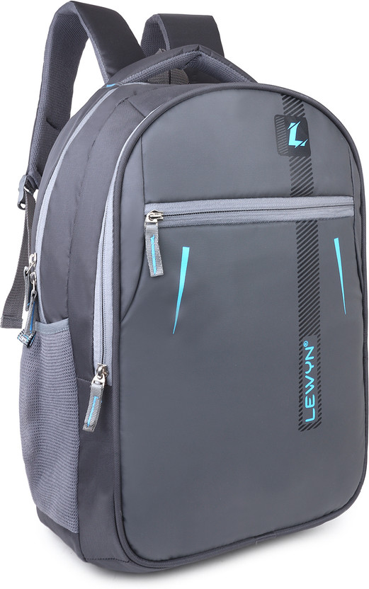 LEWYN Secondary 5th Std Plus/College Bag/Coaching Bag/Laptop Bag/For Boys and Girls Waterproof School Bag(Grey, 35 L)