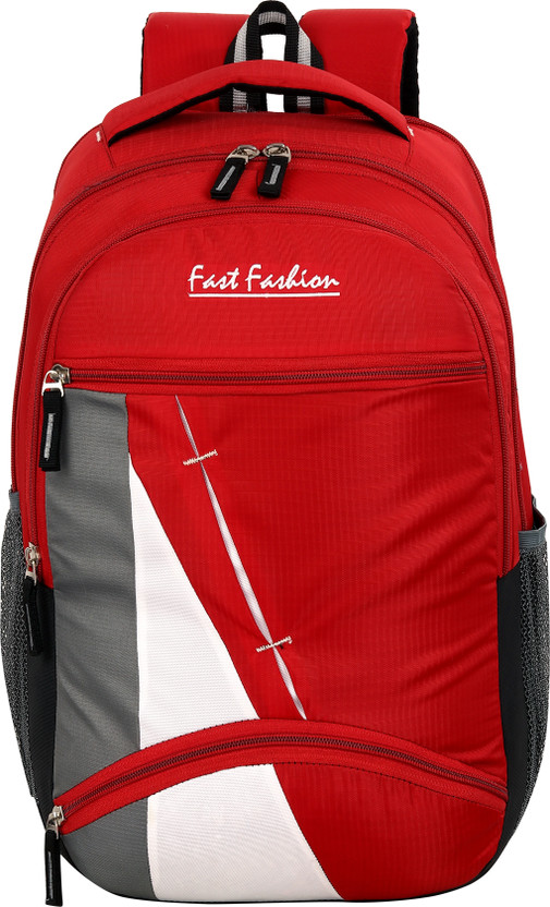 Xfast fashion spacy comfortable 4th to 10th class casual college Waterproof School Bag School Bag(Red, 35 L)