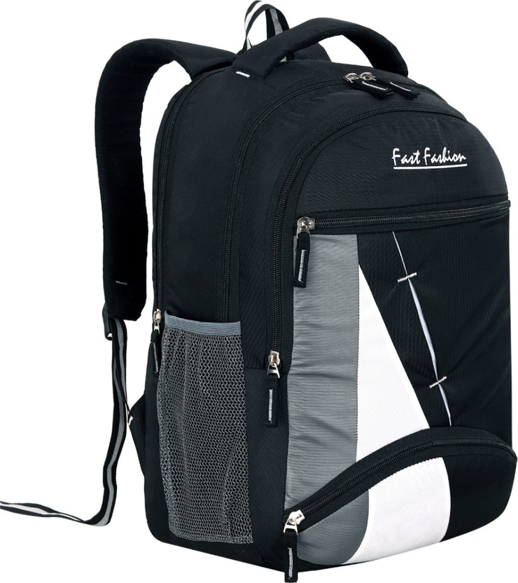 Fast Fashion TRBLK_0511_16_10 30 L Backpack(Black, Grey, White)