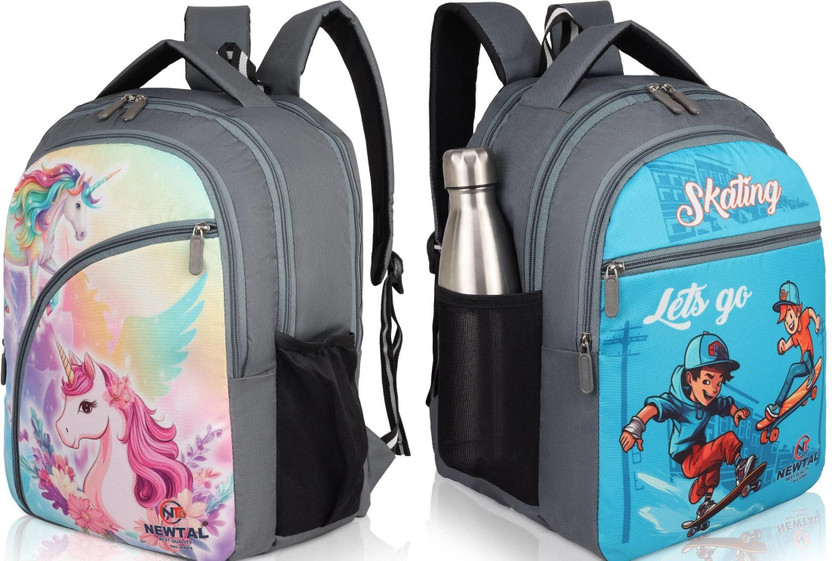newtal Spacious Cartoon School Bag for Kids Daily Learning Needs 40 L Backpack(Black)