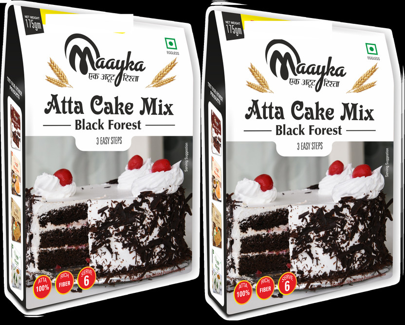 Maayka - Ek Atoot Rishta -Atta-Black Forest Cake Mix 175G+175G 350 g(Pack of 2)