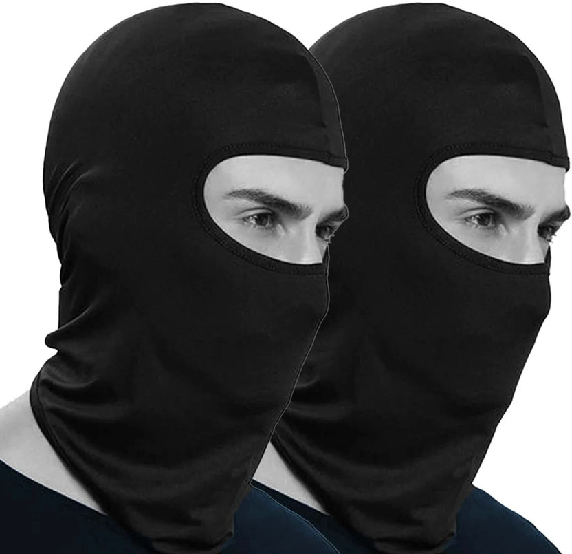 Kingsway Black Bike Face Mask for Men & Women(Size: Free,  Balaclava)