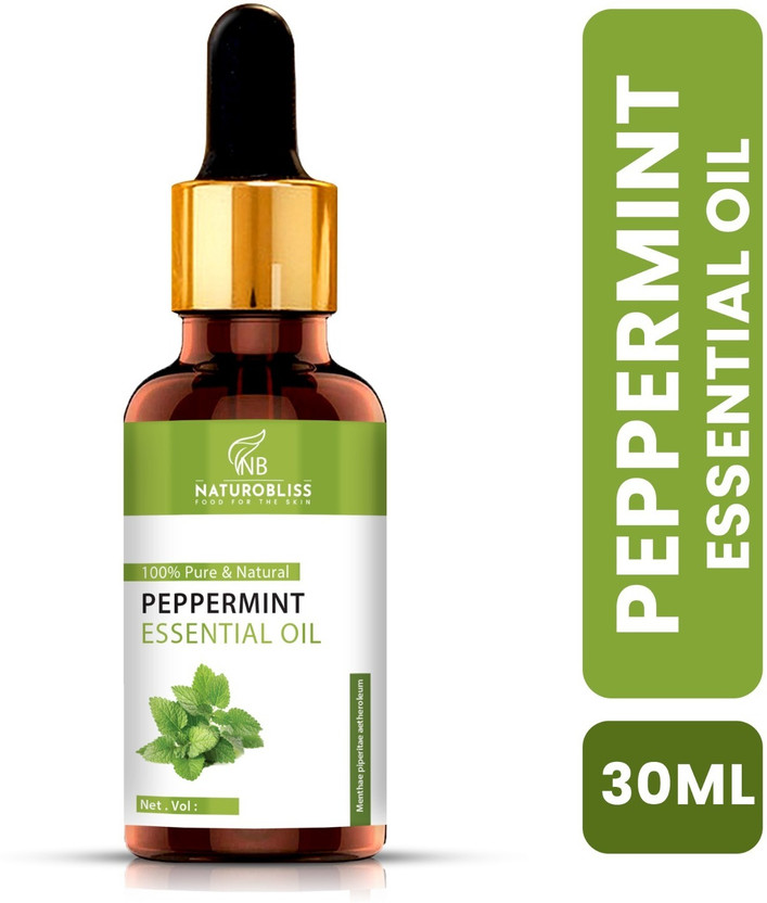 NaturoBliss Peppermint Essential Oil | For Hair Growth, Hair Fall, Skin Care | 100% Pure(30 ml)