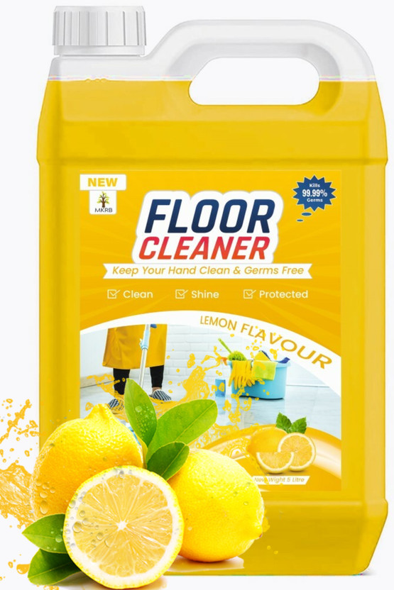 MKRB Tile, Floor & Ceramic Cleaner, Multi-surface Bathroom Cleaner Kills 99.9% Germs Lemon(5 L)