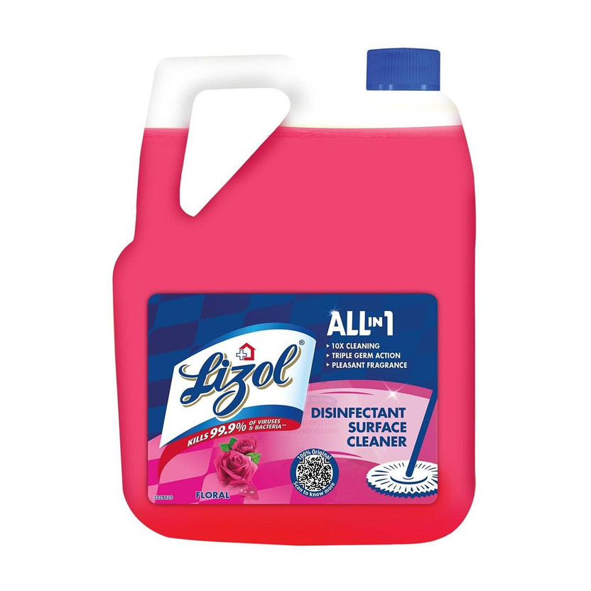 Lizol Floral, Disinfectant Surface & Floor Cleaner Liquid Floral(5 L)