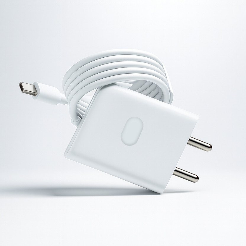 yazone 33 W SuperVOOC 6 A Wall Charger for Mobile with Detachable Cable(White, Cable Included)