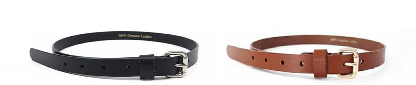 Craft India Men & Women Formal, Casual Black, Brown Genuine Leather Belt